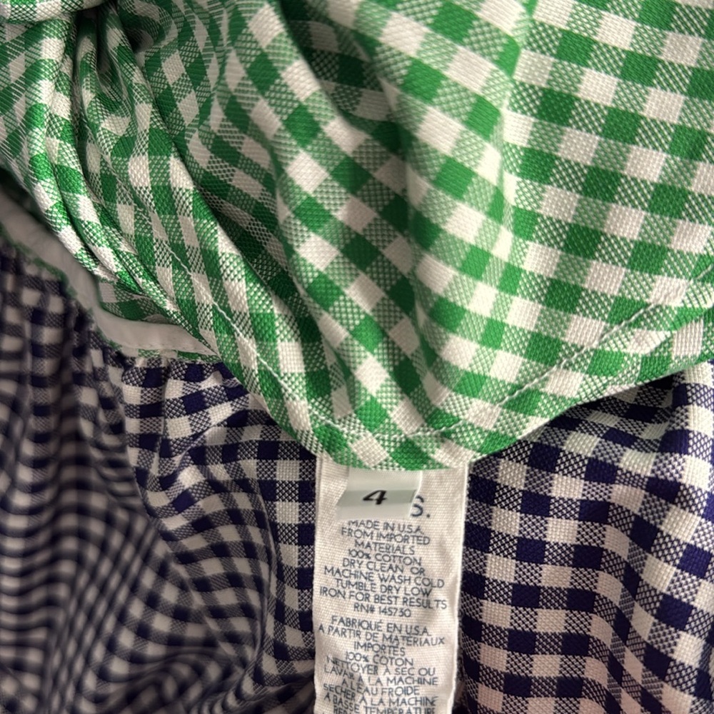 MDS Stripes Yellow Blue Green Gingham Tiered Maxi Dress 4 - Picture 10 of 16